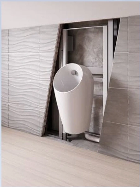Рама для монтажа перегородки для писсуара или поручня Ideal Standard ProSys с крепежами R010567 (детальная фотография) index_1