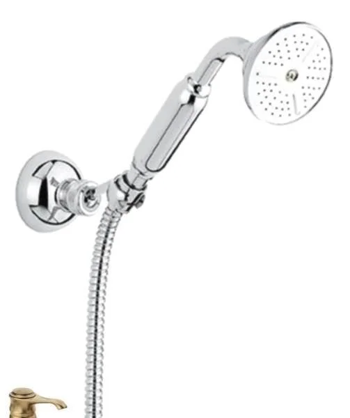 Душевой набор Emmevi лейка, шланг, крепеж бронза 110OAMBR (детальная фотография)