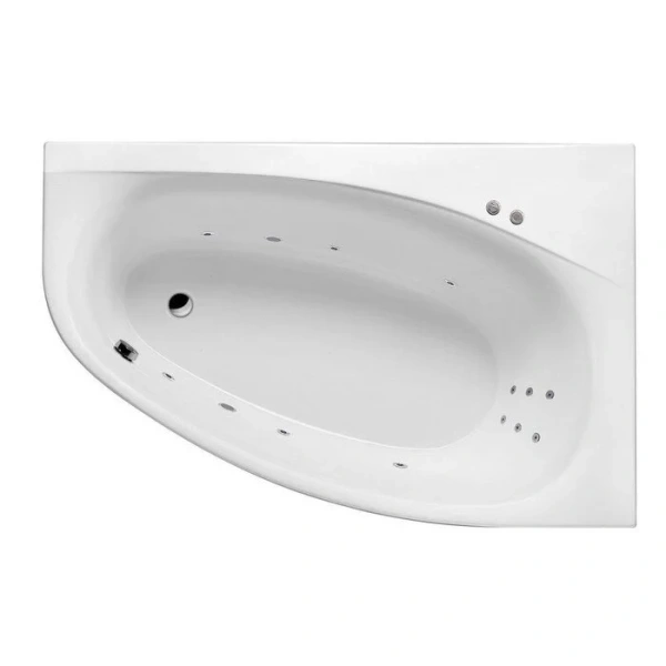 Ванна гидромассажная Excellent Kameleon Line 170 x 110 см, правая, белый/хром, WAEX.KMP17.LINE.CR (детальная фотография)