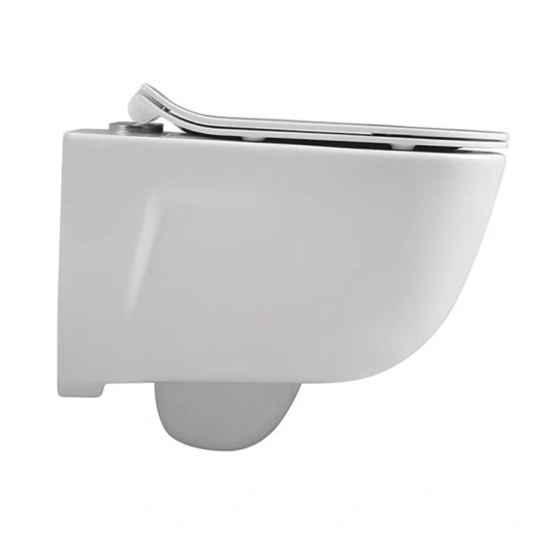 Унитаз подвесной Акватек Дива безободковый AQ2012-00 (детальная фотография), современные, hi-tech, прямоугольные