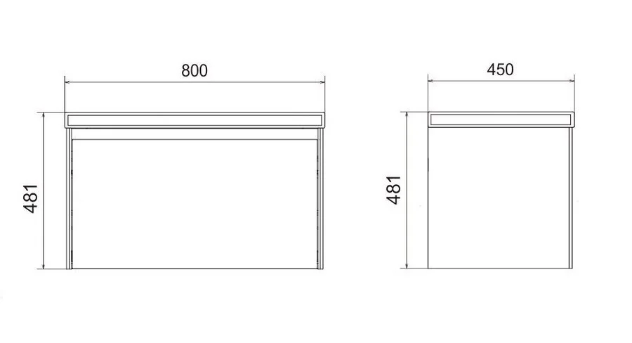 Тумба под раковину подвесная Velvex Klaufs 80 см белая tpKLA.80.1Y-616.216 (детальная фотография), нет в наличии