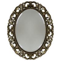 Зеркало овальное без фацета, цвет бронза, Tessoro Isabella 76