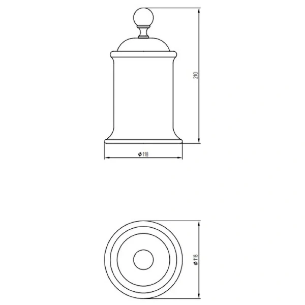 Стакан для ванной Migliore Provance золото 17685 (детальная фотография), классические, ретро, декорированные