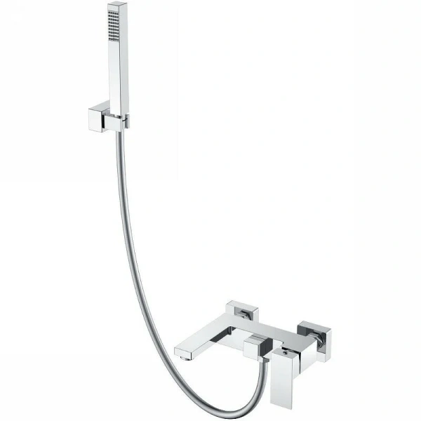 Смеситель для ванны Boheme Qubic хром 473-CR (детальная фотография)