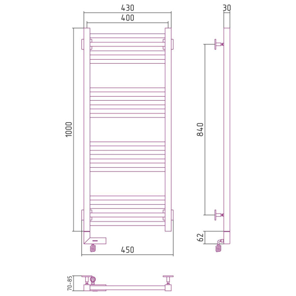 Схема (детальная фотография), хром