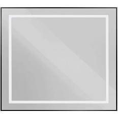 Зеркало с подсветкой BelBagno Kraft 90 см черное