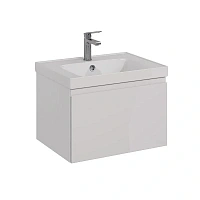 Тумба под раковину подвесная Lemark Veon Mini 60 см белый глянец