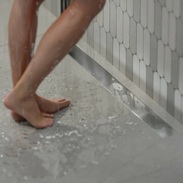 Душевой лоток Kerama Marazzi 75 см с решеткой и опорами APZ13-DOUBLE9-750KM (детальная фотография), стандартные