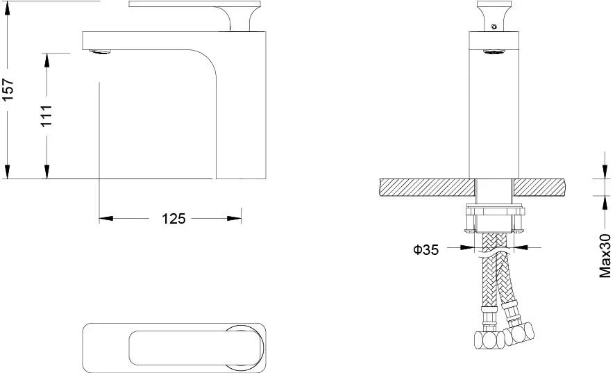 Смеситель для раковины Timo Torne антик 4361/02F (детальная фотография), для раковины