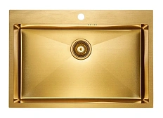 Мойка для кухни Paulmark Vast 75 см брашированное золото