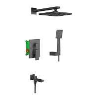 Душевой комплект Timo Selene черный