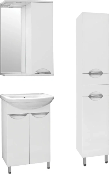 Шкаф-пенал напольный Style Line Жасмин 36 см белый ЛС-00000045 (детальная фотография), 35 см