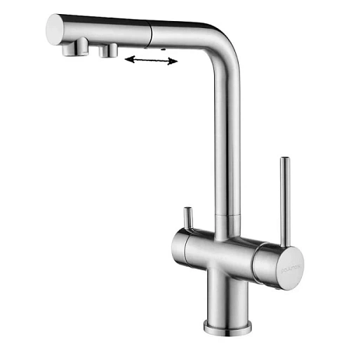 Смеситель для питьевой воды Paulmark Serpentine никель - фото 12