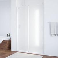 Душевая дверь профиль белый стекло сатин Vegas-glass