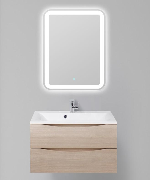 Тумба под раковину подвесная BelBagno Marino 80 см Rovere Grigio MARINO-800-2C-SO-RG-P (детальная фотография), современная, hi-tech