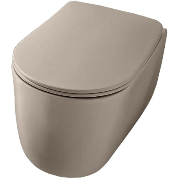 Унитаз подвесной Kerasan Nolita nocciola mat 531481 (детальная фотография)