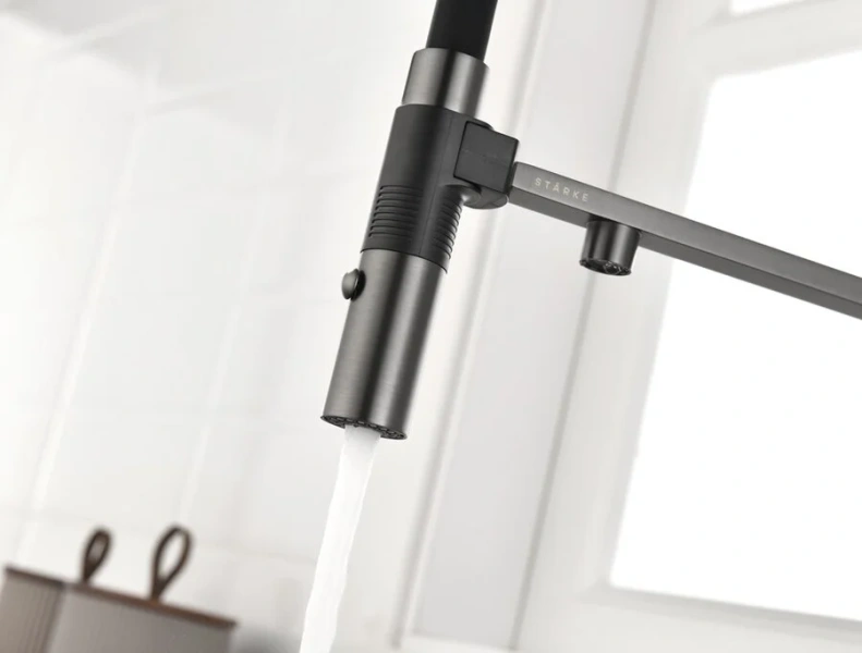 Смеситель для питьевой воды Paulmark Gravity вороненая сталь Gr213888-GM (детальная фотография), в наличии