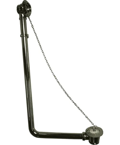 Колонка сливная наружная для ванны Devon&Devon SFD1058S (детальная фотография), хром, золото