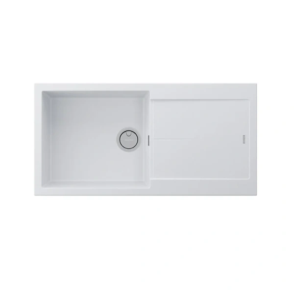 Мойка для кухни Paulmark Extensio 99 см белый PM989950-WH (детальная фотография)