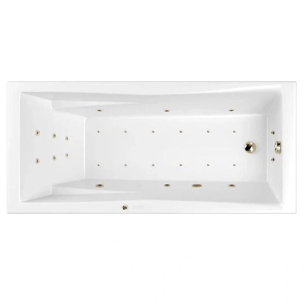 Ванна гидромассажная Whitecross Palace 0104.170075.100.ULTRA.BR, 170 x 75 см, форсунки бронза (детальная фотография)