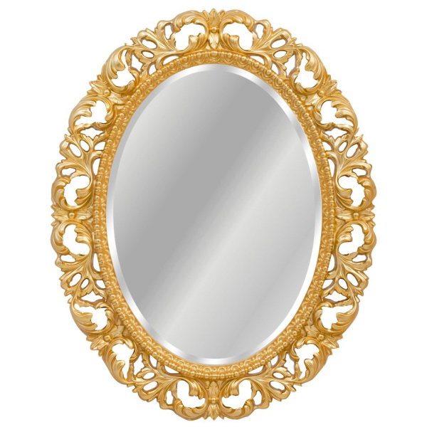 Зеркало овальное с фацетом, цвет золото, Tessoro Isabella 76 TS-10210-G (детальная фотография)