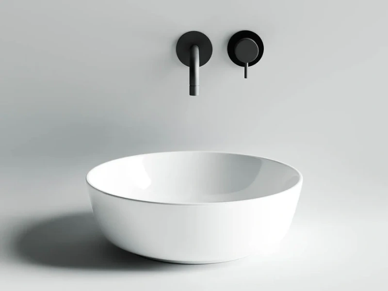 Раковина Ceramica Nova Element 41,5 см круглая CN6013 (детальная фотография), накладные (на столешницу), пристенные