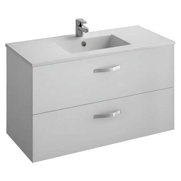 Тумба под раковину подвесная Jacob Delafon Ola 100 см белый лак EB392RU-J5 (детальная фотография)