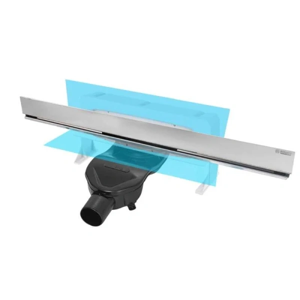 Душевой лоток BERGES Wall 156 60 см с решеткой (детальная фотография), душевой лоток