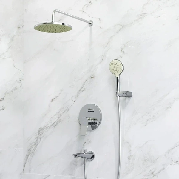 Душевой комплект Am.Pm X-Joy с внутренней частью для ванны с душем FB85A10010 (детальная фотография), хром index_1