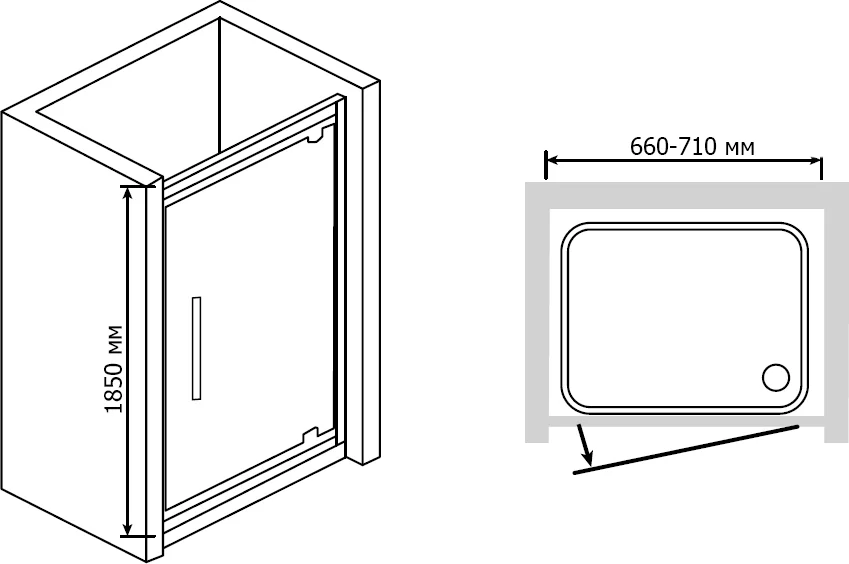 Душевой уголок RGW Passage RGW PA-35 70х70 04083577-011 (детальная фотография), недорогие, стеклянные, угловые, c поддоном, без поддона