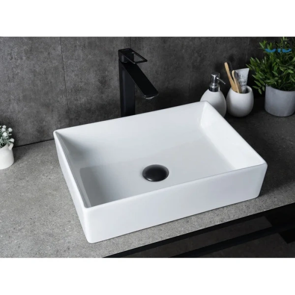 Раковина GID Geometrico N1204 45 см белая 51225 (детальная фотография), 45 см