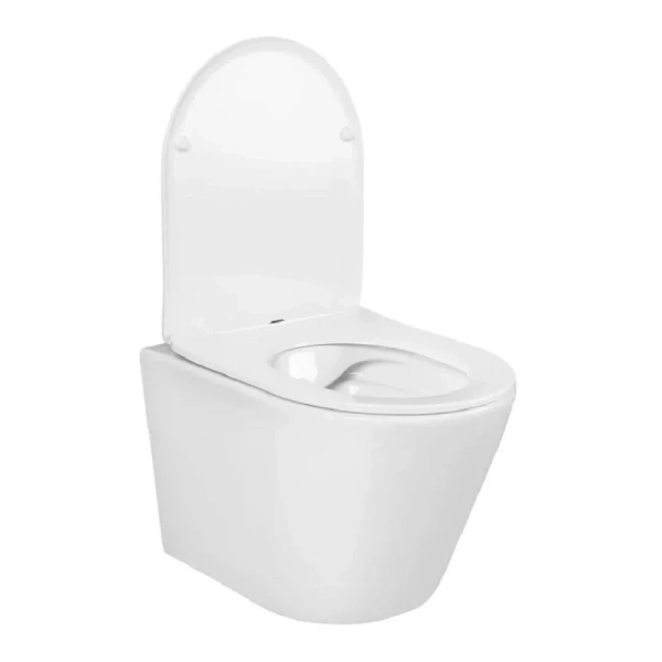 Унитаз подвесной Акватек Вега безободковый AQ1904-00 (детальная фотография), современные, hi-tech