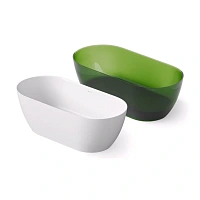 Ванна DEA Design Edge DD8670 1700 R6, 170 х 80 см, полиэфирная смола, цвет classic green