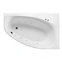 Ванна гидромассажная Excellent Kameleon Soft 170 x 110 см, правая, белый/бронза, WAEX.KMP17.SOFT.BR