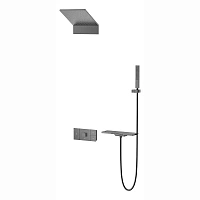 Душевой комплект Vincea Futura вороненая сталь