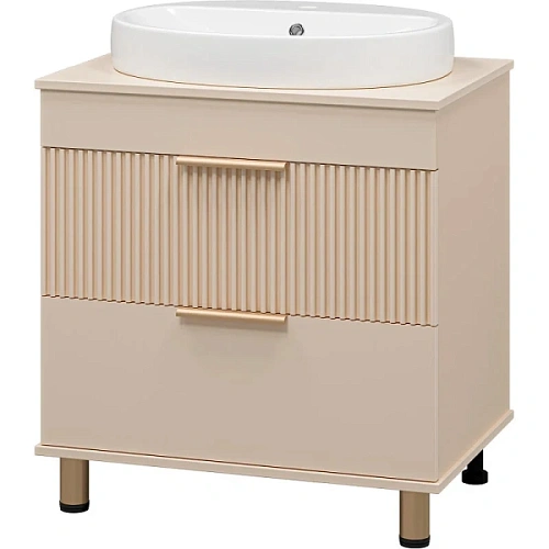 Тумба под раковину напольная Brevita Enfida 70 см бежевая - фото 5