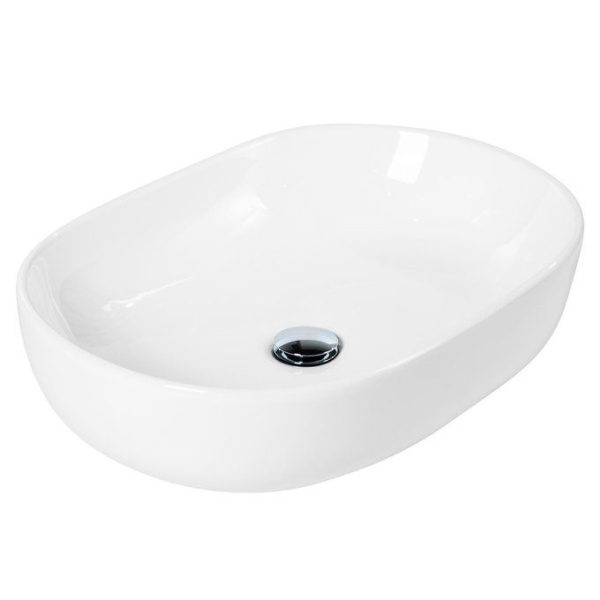 Раковина BelBagno 60 см накладная белая глянцевая BB1084 (детальная фотография), современные, hi-tech