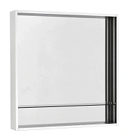 Зеркальный шкаф с подсветкой Акватон Ривьера 80 см белый матовый