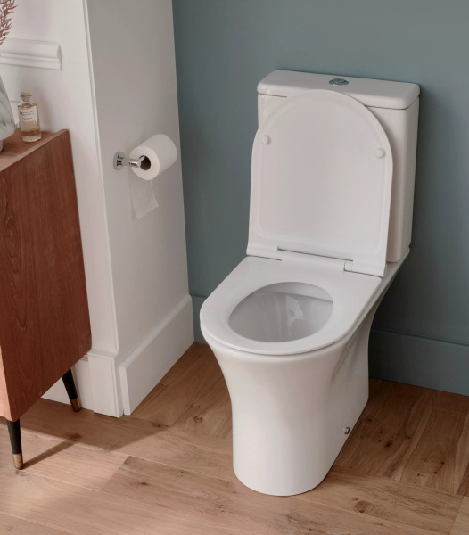 Унитаз компакт Jacob Delafon Aleo UJAL102-0 c технологией rimless (детальная фотография), современные, hi-tech, круглые