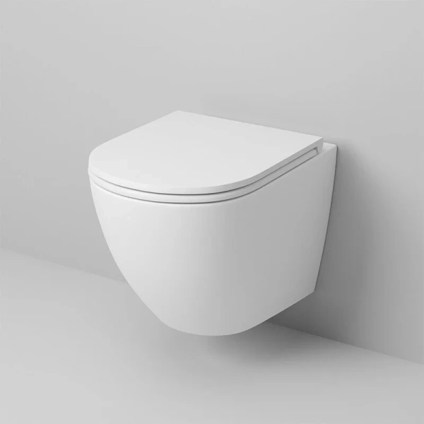 Унитаз подвесной Grossman белый матовый GR-4455MSQ (детальная фотография), современные, hi-tech, круглые