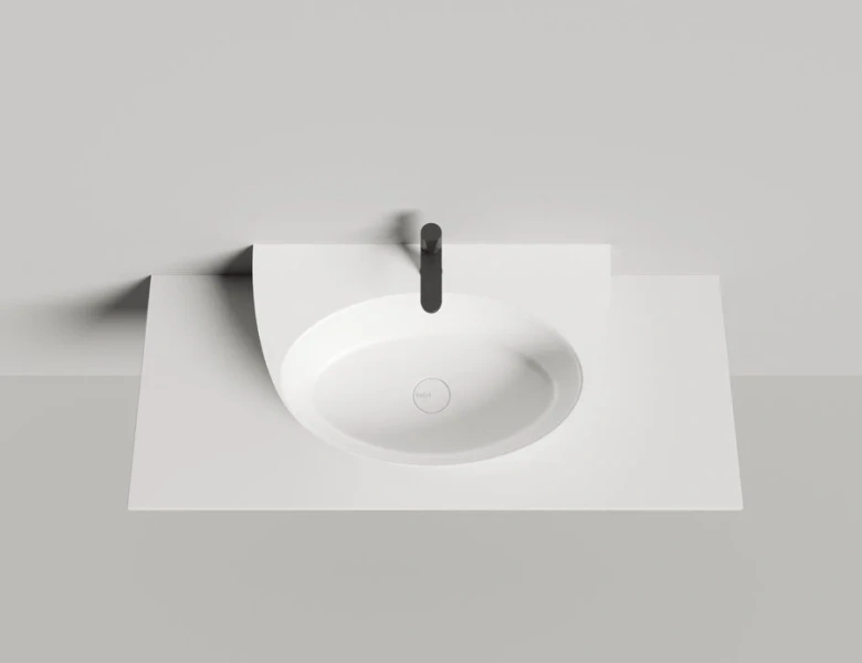 Раковина Salini Alda Wall 03 70 см белый матовый 140323M (детальная фотография), 70 см