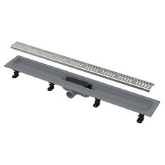 Душевой лоток Alcaplast 75 см с порогами хром матовый