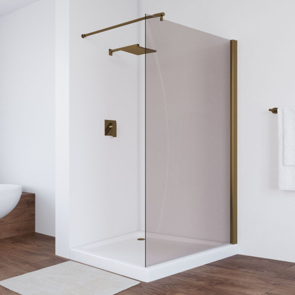 Душевая перегородка стекло бронза Vegas-glass EAF 116 05 (детальная фотография), современные, hi-tech