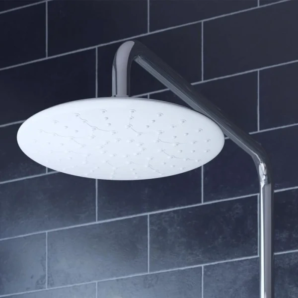 Душевая стойка IDDIS Cloud хром/белый CLOSB00i06 (детальная фотография), рычажные