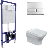 Унитаз с инсталляцией BERGES кнопка L3