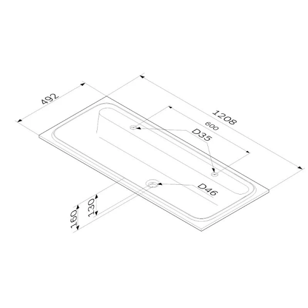 Раковина мебельная Am.Pm Func 120 см белая матовая M8FWPC1200WM (детальная фотография), в наличии