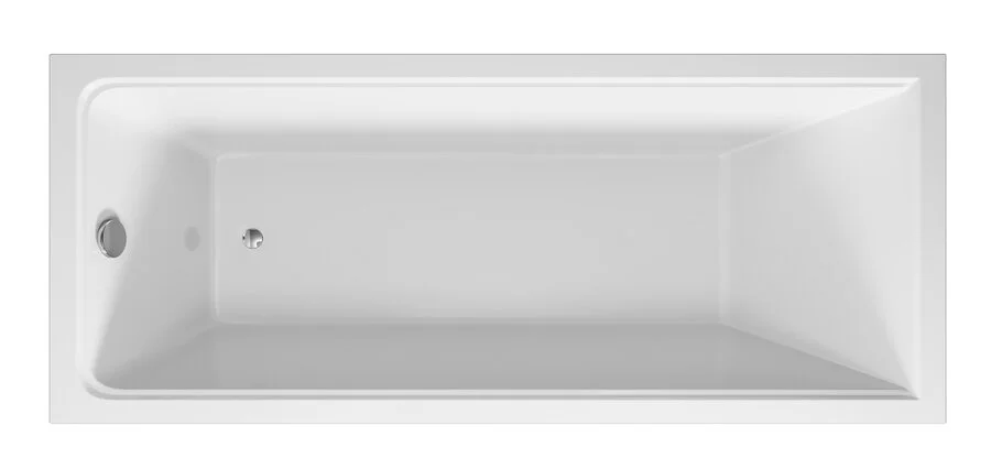 Ванна акриловая Vincea VBT-2G170, 170 x 70 см, без опоры, белый (детальная фотография), 170x70 см