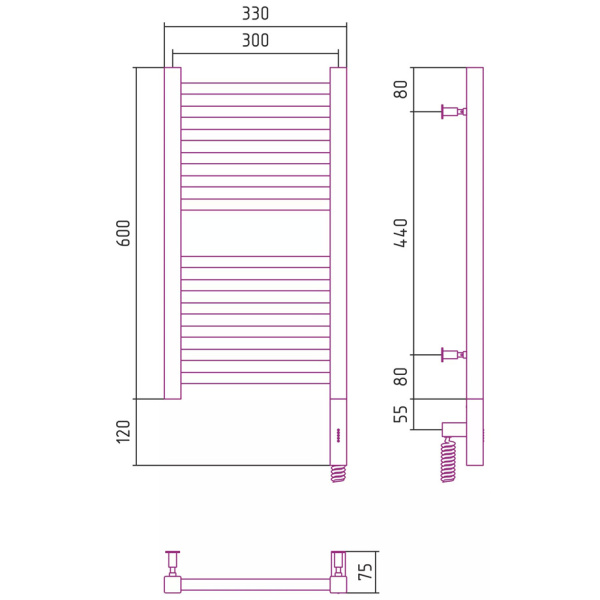 Схема (детальная фотография), черный