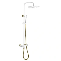 Душевая стойка Boheme Uno белая/золото