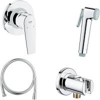Гигиенический душ со смесителем Grohe BauFlow хром